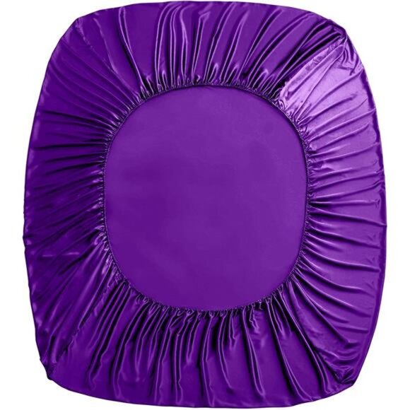 Homiest 4pcs Extra Deep Pocket Satin Sheets Queen Size Bed Set, 18-24 Inch Deep - Picture 6 of 8